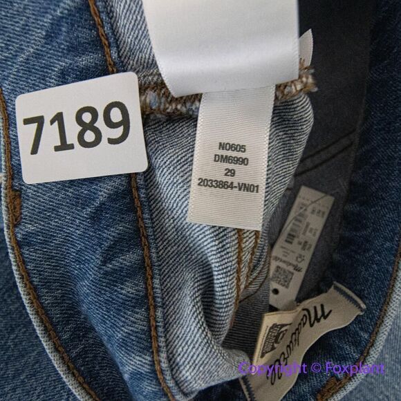 New! Madewell Emmett Wide-Leg Full Length Jean lakecourt, size 29 fits like 26 - Picture 15 of 15